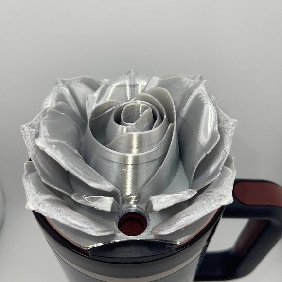 3D Rose Cowboy Hat Tumbler Topper that fit the Barbie x Stanley 80s Western Ken - Picture 5 of 9